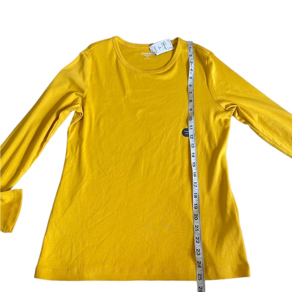 NWT Lands End yellow long sleeve shirt - Picture 5 of 8